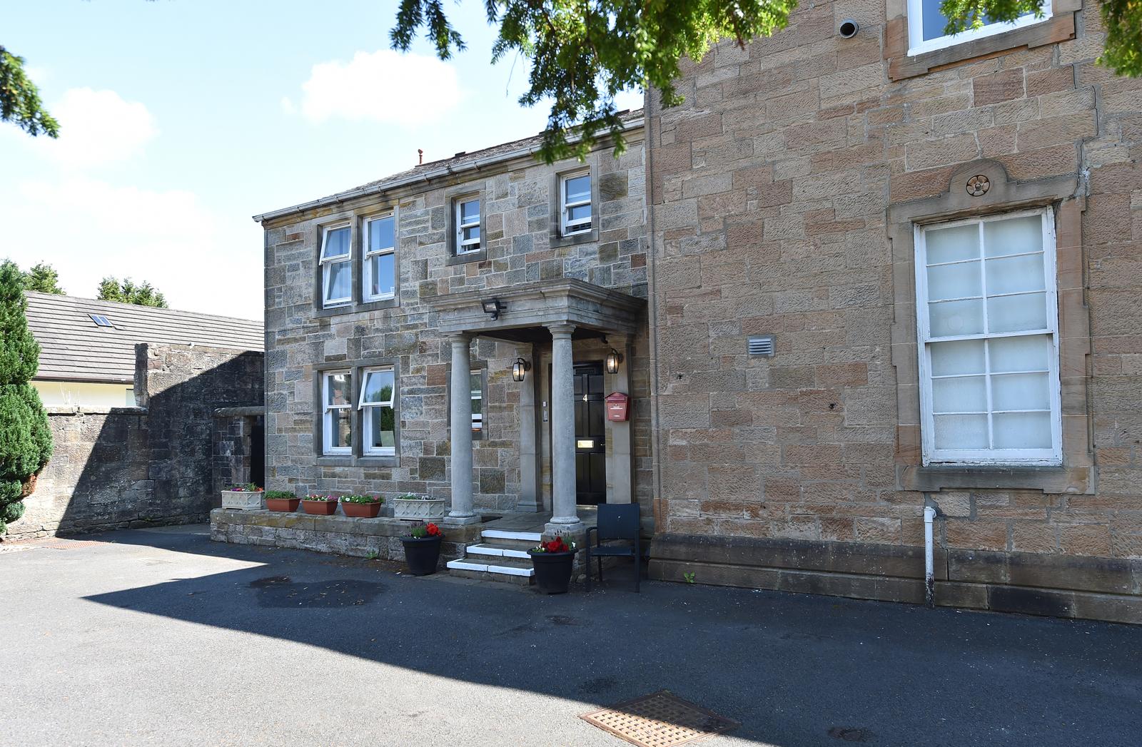 The secure and welcoming entrance to the nursing home